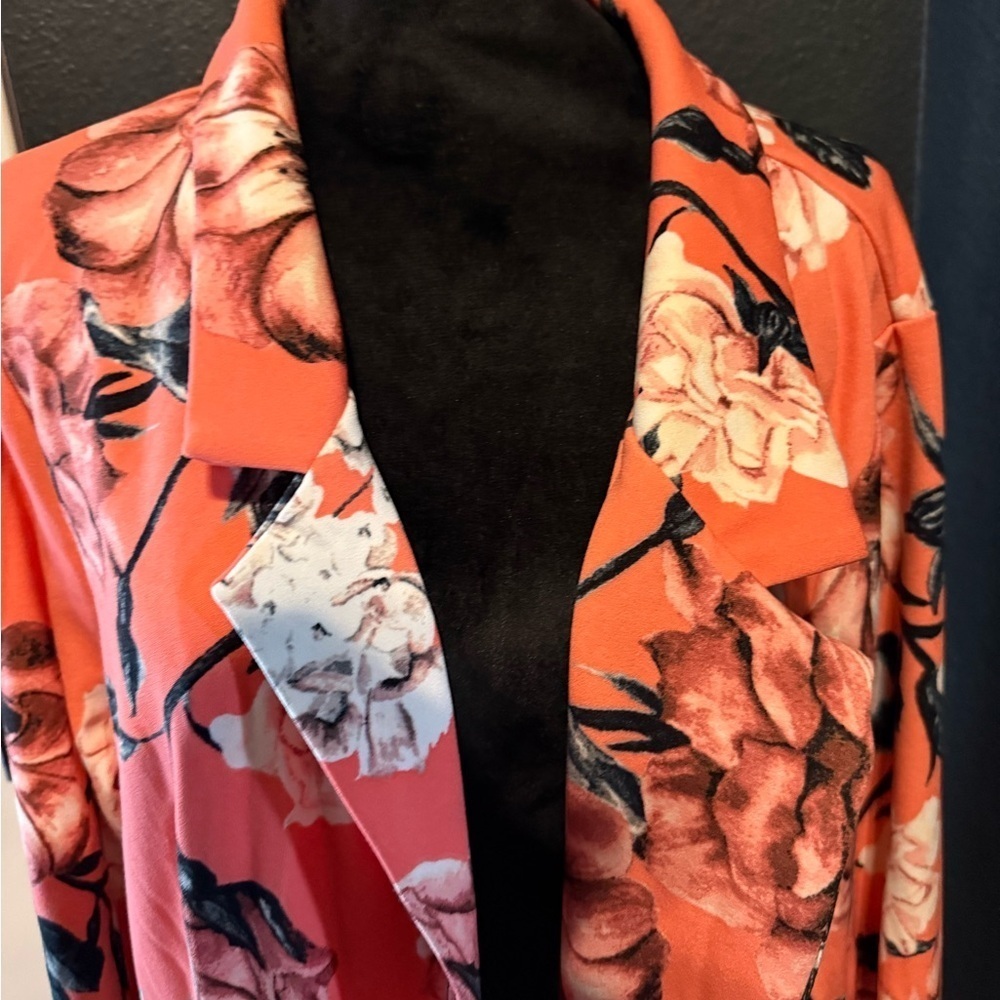 Lularoe Striped 3XL Charlotte Dress & Floral Blazer - Picture 6 of 6